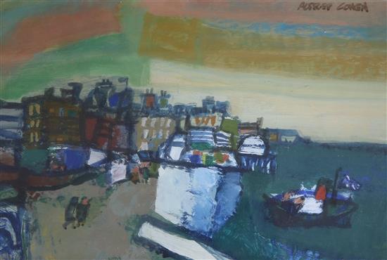 Alfred Cohen, oil on board, Cromer Evening, signed 19 x 29cm.
